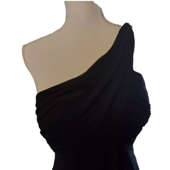 Bill Levkoff One Shoulder Full Length Gown - Picture 4 of 5